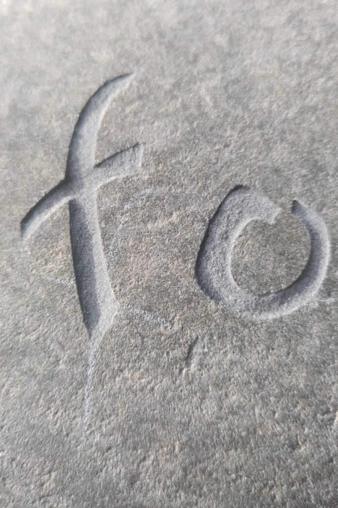 Beatrice Searle - stone carving - font design - lettering artist