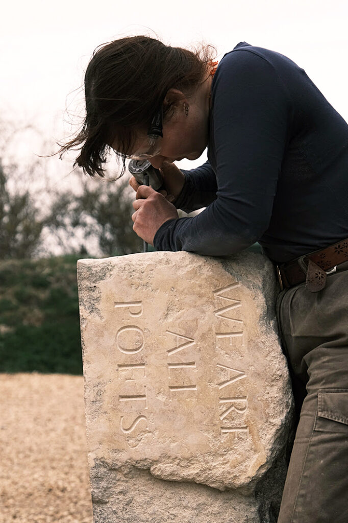 Beatrice Searle - Stone carving - Lettering cutting and carving 5